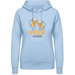 AWDis Hoodie mikina Design Čas na Pivo Nebeská modrá