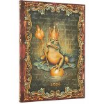 2026 The Brothers Grimm Frog Prince Midi 12-month Vertical Hardcover Flexi Dayplanner 2026 Elastic Band Closure – Zboží Dáma