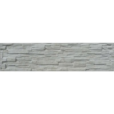 Betonový panel rovný jednostranný 200x50x4,5 cm - štípaný kámen - přírodní