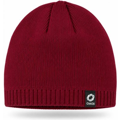 2moro CHAOS pánská zimní čepice beanie vínová bordó – Hledejceny.cz