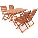 FurniGO Dřevěná sestava Sydney 1 + 4 – Sleviste.cz