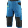 Pracovní oděv Canis - CXS Kalhoty 3/4 CXS Stretch pánské středně modré-černé - CN-1090-027-440-54