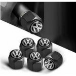 MJakes krytky ventilků hranaté černé pro vozy VW VOLKSWAGEN | Zboží Auto