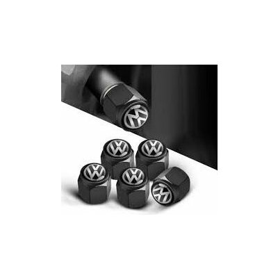 MJakes krytky ventilků hranaté černé pro vozy VW VOLKSWAGEN | Zboží Auto