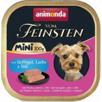 Animonda Vom Feinsten Mini Adult Dog drůbeží losos a kopr 100 g – Zboží Mobilmania
