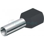 DD 6-18 černá Dutinka dvojitá,průřez 2x6,0mm2/délka 18mm,dle DIN46228 – Sleviste.cz
