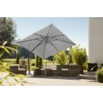 Schneider Naklápěcí otočný slunečník Rhodos Twist 3x3m světle šedý – Zboží Dáma