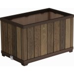 KETER DECO RECTANGLE Květináč, 45,5 x 76 x 45,5 cm, walnut 17213624 – Sleviste.cz