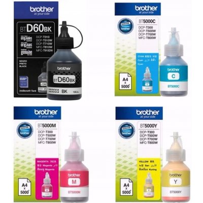 Inkoust Brother BTD60BK + BT-5000CMY - originální – Zboží Mobilmania