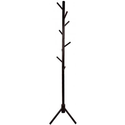 ČistéDřevo Dřevěný stojanový věšák 175 cm - černý – Zbozi.Blesk.cz