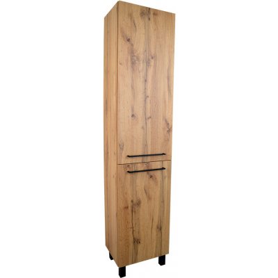 BPS-koupelny Doplňková koupelnová skříňka vysoká Solero OW V 40 P/L, dub wotan – Zboží Mobilmania