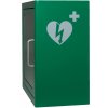 Lékárnička Arky Nástěnná skříňka na AED s alarmem 38x38x20 cm Zelená se znakem AED na boku