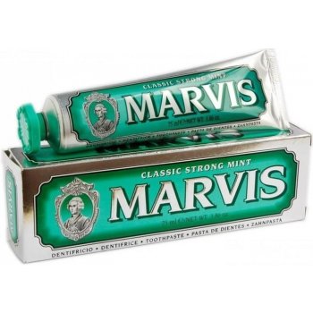 Marvis Classic Strong Mint zubní pasta bez fluoridu 75 ml