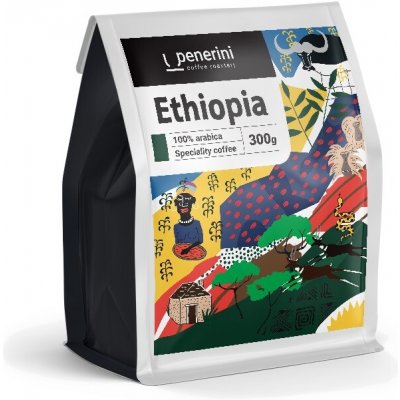 Penerini Ethiopia Yirgacheffe Halo Beriti 100% arabika zrnková 0,3 kg – Hledejceny.cz