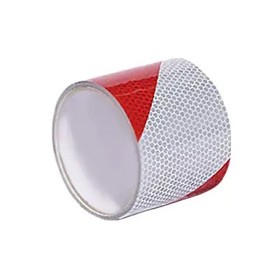 Happy End Vysoce reflexní výstražná páska levá 5 cm x 25 m bílo-červená – Sleviste.cz