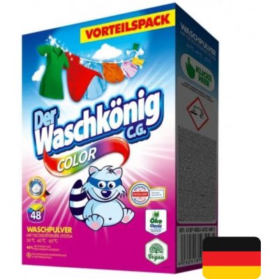 Waschkönig Prací prášek Color 2,88 kg 48 PD – Hledejceny.cz