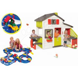 Smoby set domeček Přátel a AquaPlay vodní dráha Mountain Lake 810200-24