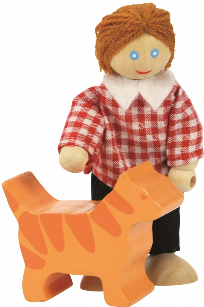 Bigjigs Toys panenky Set rodinky do domečku 7ks