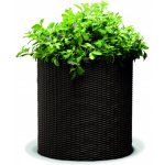 Keter Medium Cylinder M Květináč 36 x 36 cm antracit – Sleviste.cz