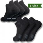 Czech Socks nízké bavlněné ponožky černá 3 páry – Zboží Mobilmania