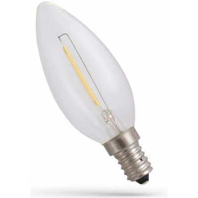Spectrum LED žárovka svíce E-14 230V 1W COG teplá bílá 1800K, WOJ14648