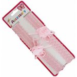 Látková čelenka pro miminka - kytka světle růžová – Zboží Mobilmania