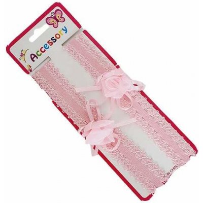 Látková čelenka pro miminka - kytka světle růžová – Zboží Mobilmania