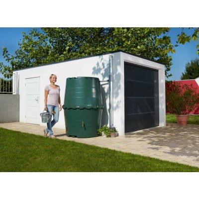 Nádrž na dešťovou vodu GRAF Top-Tank tmavě zelená 1300 l 323001 – Zboží Mobilmania