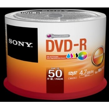 Sony DVD-R 4,7GB 16x, printable, spindle, 50ks (50DMR47PP)