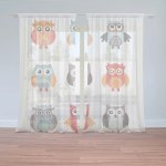Sablio Záclony Sovy: 2ks 150x250cm – Hledejceny.cz