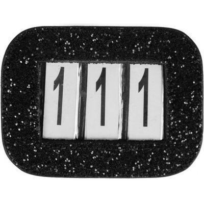 Horka Závodní číslo se třpytky Černá – Zboží Dáma