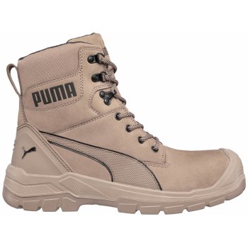 Puma Conquest Stone High S3 SRC obuv béžová