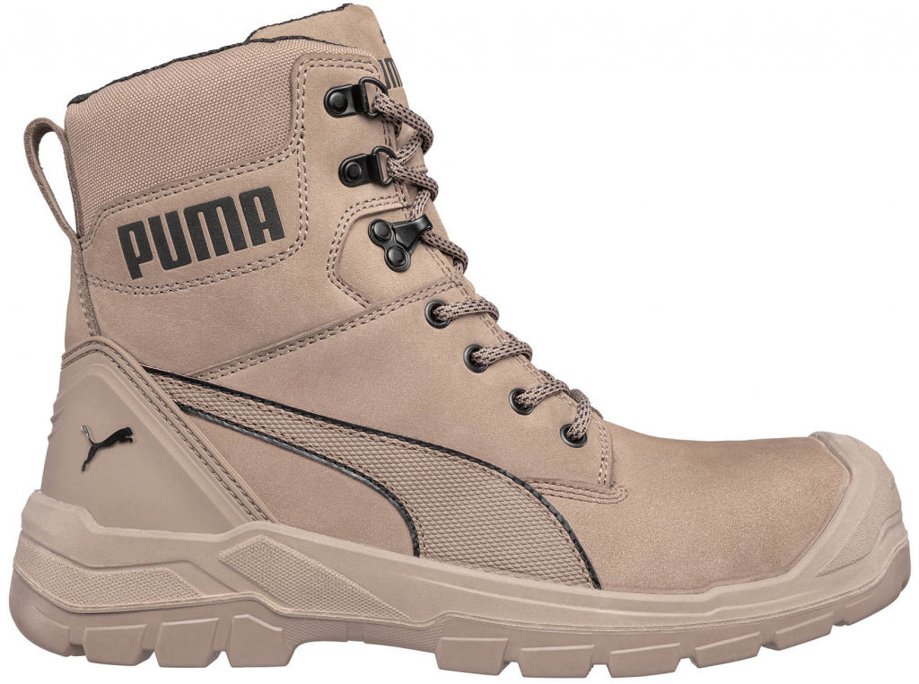 Puma Conquest Stone High S3 SRC obuv béžová