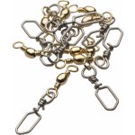 Kinetic Karabinka s obratlíkem Barrel Swivel w/Scandic Snap Brass vel.1 4ks – Zboží Mobilmania