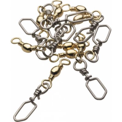 Kinetic Karabinka s obratlíkem Barrel Swivel w/Scandic Snap Brass vel.1 4ks – Zboží Mobilmania