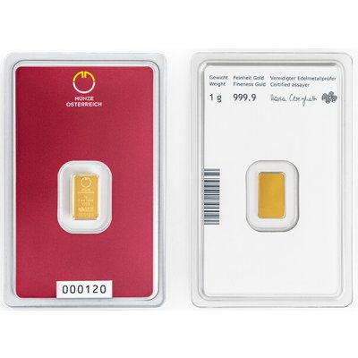 Münze Österreich AG zlatý slitek 1 g – Zboží Dáma
