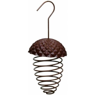 Esschert Design Závěsné krmítko pro ptáky Cone 23 x 10 cm plast kov hnědá – Hledejceny.cz