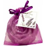 Soaptree Levandule luxusní mýdlo s mandlovým olejem v organzovém sáčku Květina 80 g – Sleviste.cz