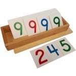 Montessori velké papírové karty s čísly 1-9000 – Zboží Dáma