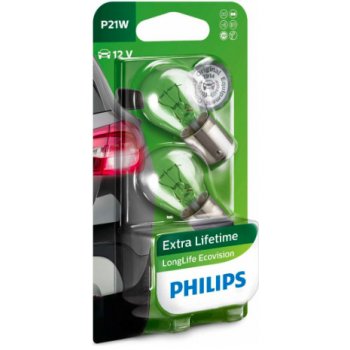 Philips LongLife EcoVision 12498LLECOB2 P21W BA15s 12V 21W