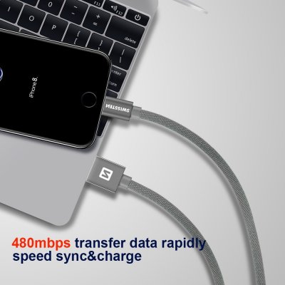 SWISSTEN TEXTILE datový kabel USB - Lightning 1.2m – Hledejceny.cz