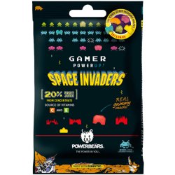 Powerbeärs Space Invaders žvýkací bonbony s ovocnými příchutěmi 50 g