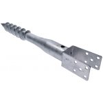 Kovoinox DOPRODEJ Zemní vrut, patka U, 70 x 70 mm, žárový pozink – Hledejceny.cz