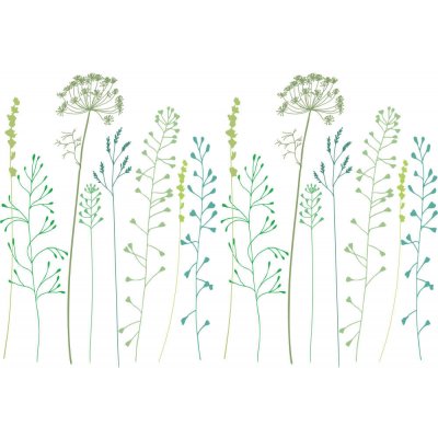 GRUND BOTANICA bílo-zelená 180 x 200 cm – Zboží Dáma