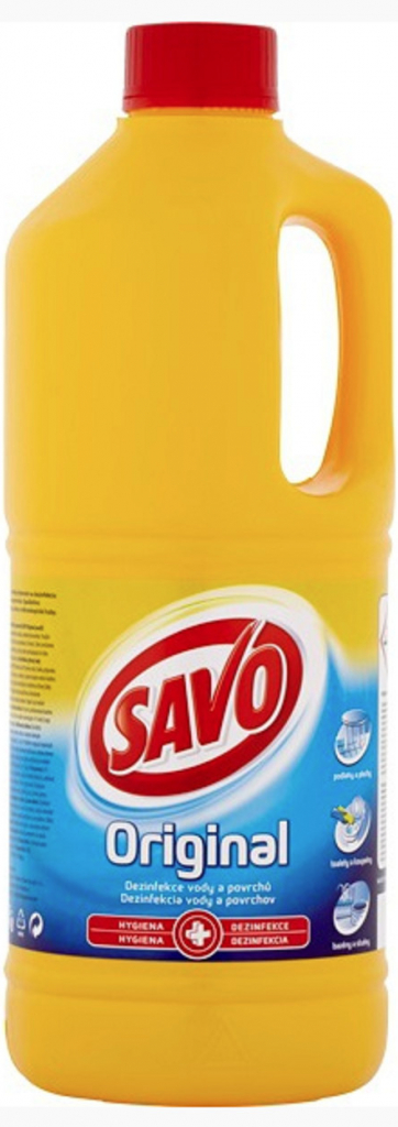 Savo Original dezinfekce vody a povrchů účinně odstraňuje 99,9 % bakterií 1,2 l