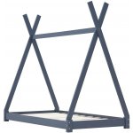 PETROMILA Rám dětské postele šedý masivní borové dřevo – Sleviste.cz