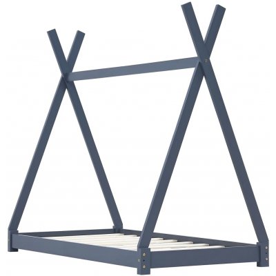 PETROMILA Rám dětské postele šedý masivní borové dřevo – Sleviste.cz