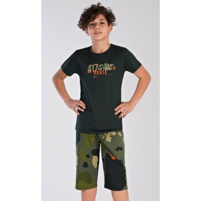 Dětské pyžamo kapri Army černá – Zboží Dáma