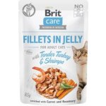 Brit Care Cat Fillets in Jelly Turkey&Shrimps 85 g – Hledejceny.cz