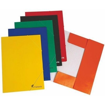 Victoria A4 spisové desky s gumou karton oranžové – Zboží Mobilmania